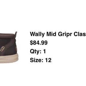 Hey Dude Wally Mid Brown Shoes